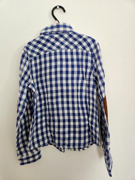 Zara károvaná roll-up košeľa 128, zara,128