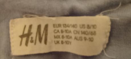 Rozkošný dievčenský overal h&m, veľ. 134, h&m,134