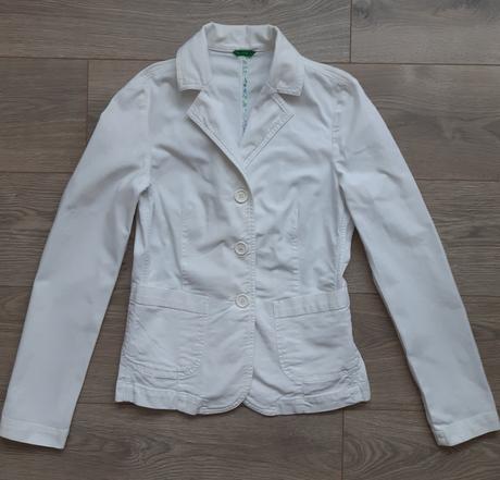 Biele sako, benetton,s