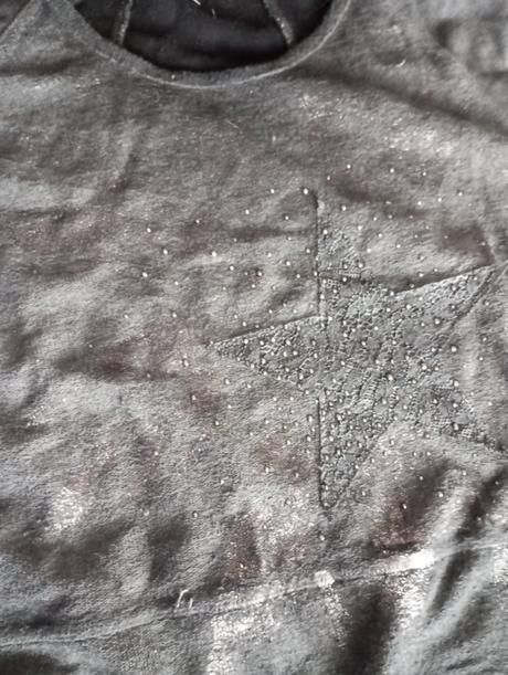 Šedé tričko s hviezdou, m