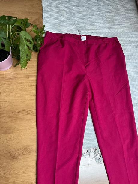 Ružové nohavice/ elegantne ružové nohavice na gumu, f&f,5xl