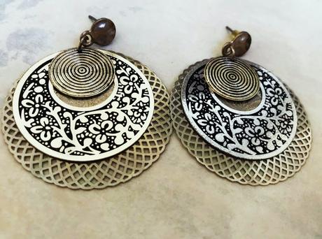 Filigránové náušnice - etno/boho štýl, 