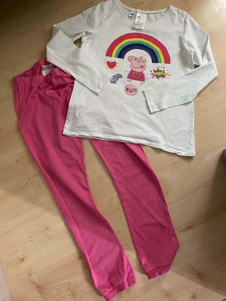 Pyžamo peppa pig 10-12 rokov, h&m,146