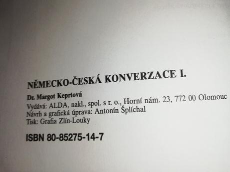 Nemecko- česká konverzácia 1, 