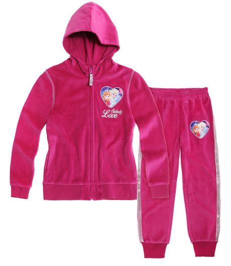 Disney ľadové kráľovstvo velurová tepláková súprav, disney,128 / 140