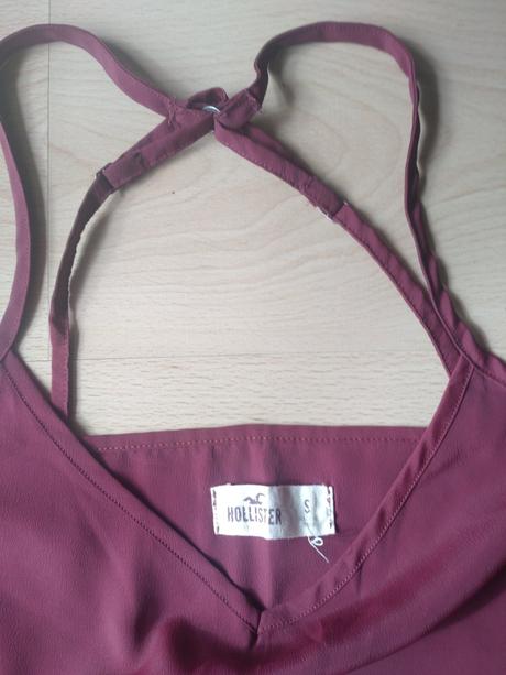 Bordový top hollister, hollister,s