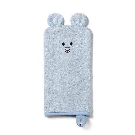 Babyono bambusová umývacia rukavica modrá, 