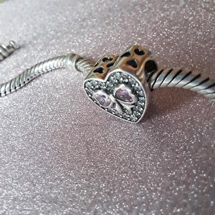 Prívesok srdiečko s mašľou, 