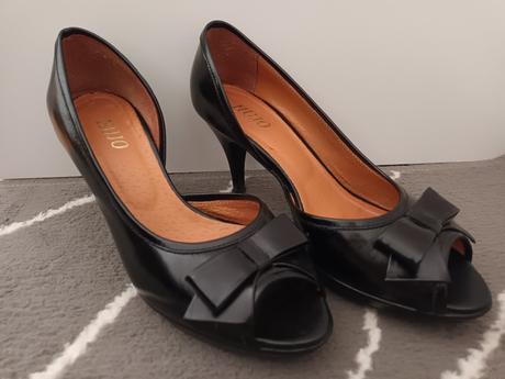 Čierne kožené lodičky zn. hujo, vel. 37, 37