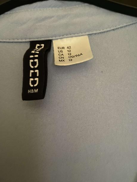 Bledomodrá dámska blúzka č.xl, h&m,xl