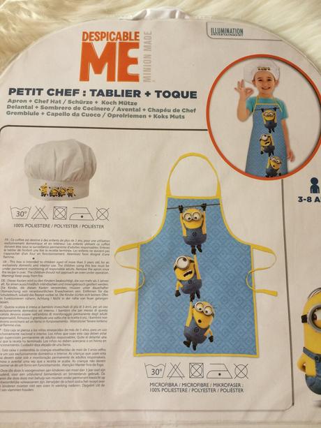 Detská sada "malý šéfkuchár" s motívom mimoni., 98 - 128