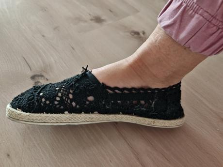 Háčkované espadrilky 38, 38