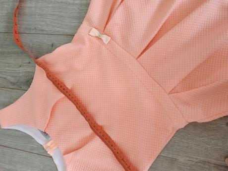 Krasne letné lososve šaty, velkost s, s