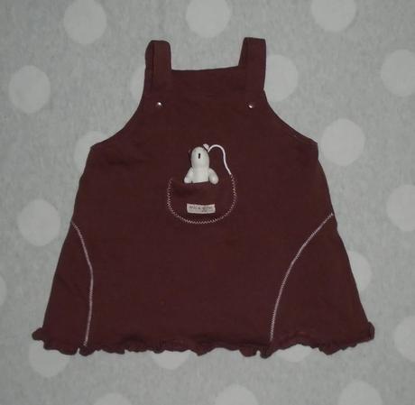 Šaty s mackom na 12 mesiacov, prénatal,80