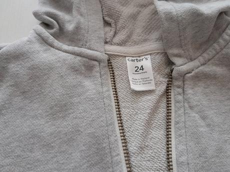 Klasická šedá mikina, carter's,92