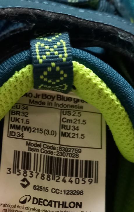 Tenisky 2ks, decathlon,34