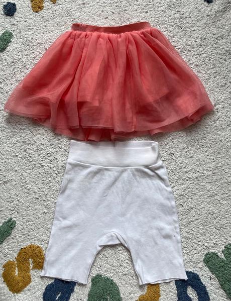 Balík 6 ks, sveter, šaty, sukňa, veľkosť 74, 68–80