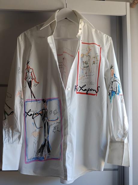 Karl lagerfeld limitka úžasná dlhá košeľa, m