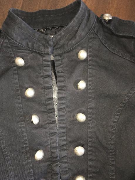 Čierne sako army štýl, amisu,xs