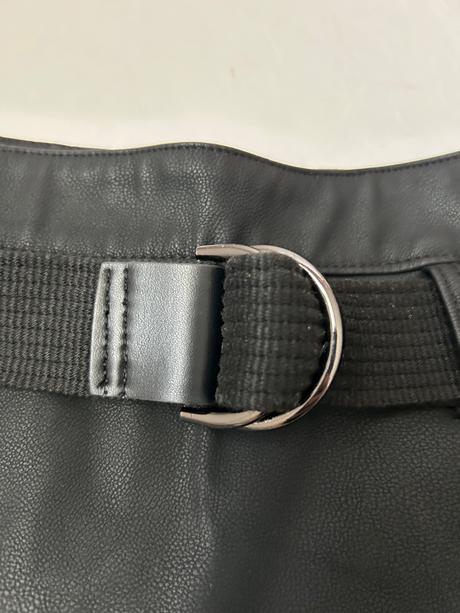 Sukňa koženkového vzhľadu zara, zara,xs