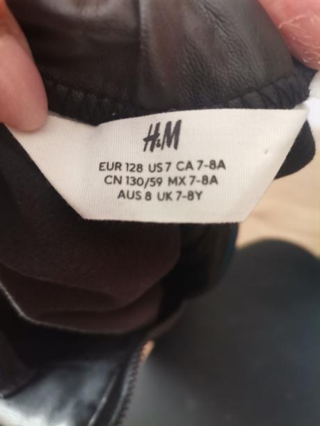 Koženková sukňa, h&m,128