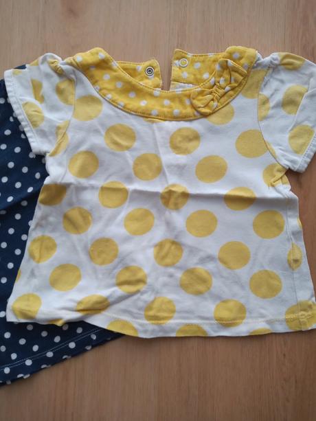 Bodkované tričká s krátkym rukávom, tu,80