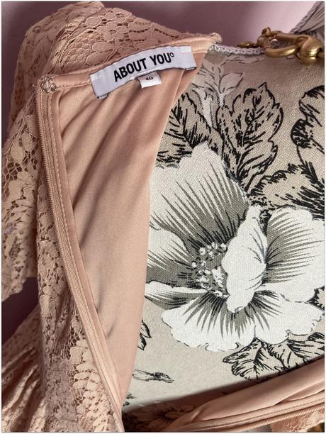 Krajkované mini šaty about you - veľkosť 40, l