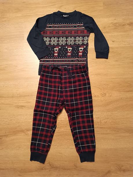 Vianočné pyžamo, h&m,98