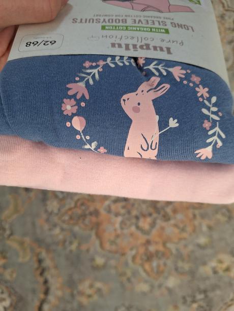 Dievčenské body pre bábätká, 2 kusy, lupilu,62