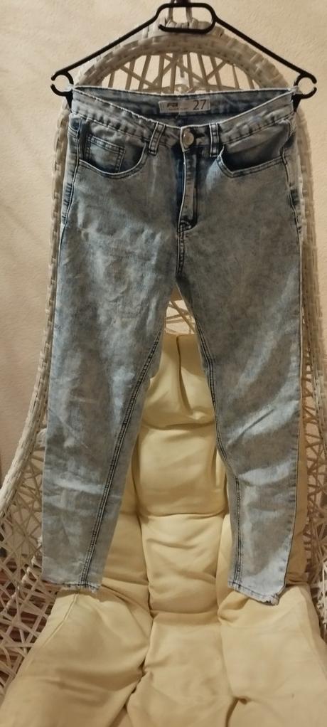 2 x rifle vysoký pás,skinny, fishbone,s