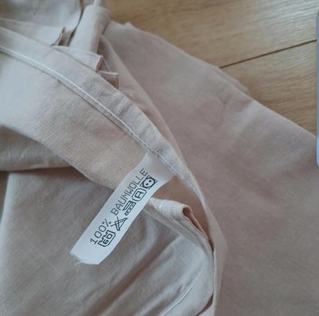 2x béžová bavlnená plachta, 