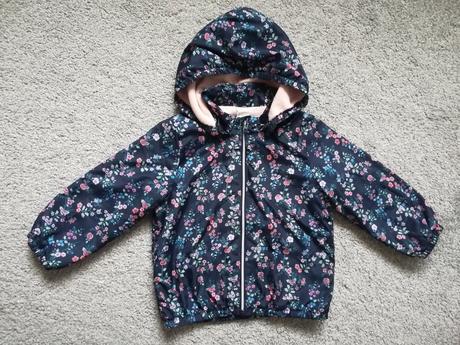 Podšitá kvietkovaná bunda, h&m,92