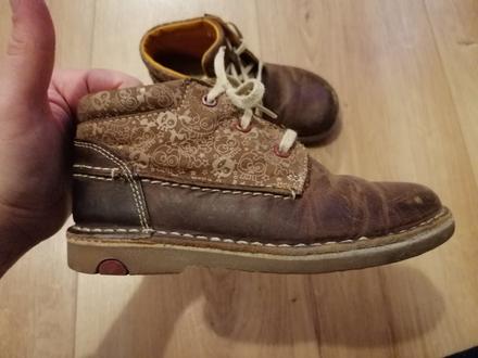 Kožené prechodné topánky, clarks,27