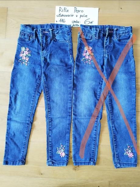 Dievčenské rifle pepco v. 116, 116