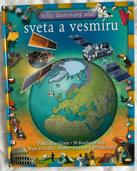 Veľký ilustrovaný atlas sveta a vesmíru za 7eur,