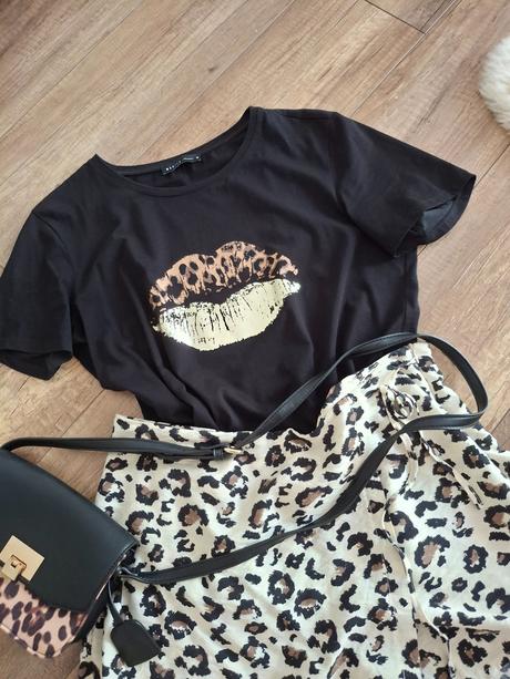 Leopardie viskozove šortky- kraťasy , krásne zošti, reserved,xl