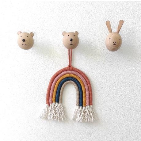 Boho dúha mini - závesná dekorácia, 