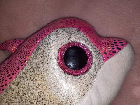 Lesklý ružový plyšový delfín ty plyšák,