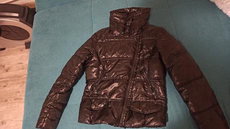 Dámska čierna bunda, calliope,xl