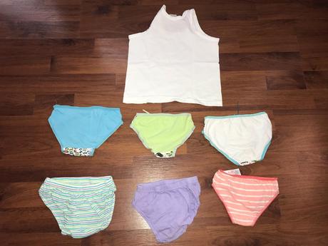 Bavlnené tielko a 6 ks nohavičiek, 92