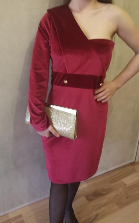 Semišové spoločenské šaty, l