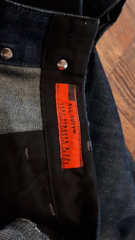 Riflová dlhá sukna s vysokym pasom levis vel 34/36, levis,36