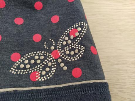 Bodkovana prechodná čiapka.104-146, 122