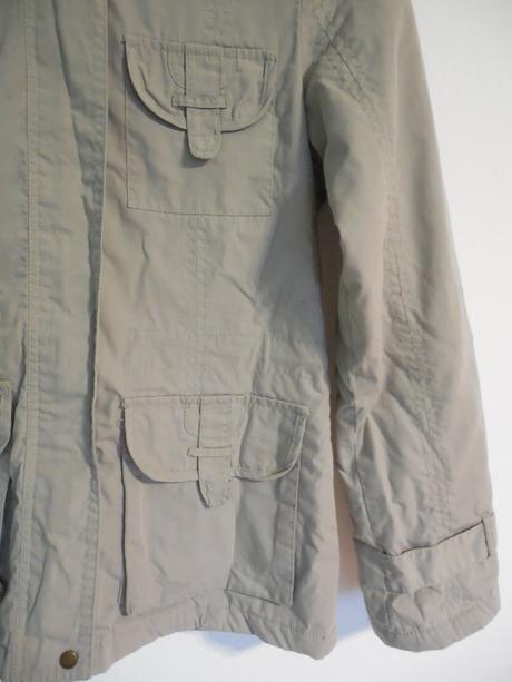 Sivá dámska bunda, l