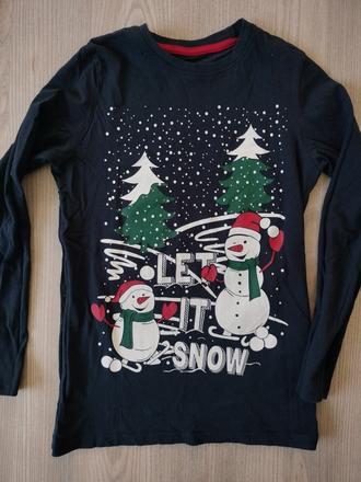 Pepco vianočné tričko snehuliak, pepco,134