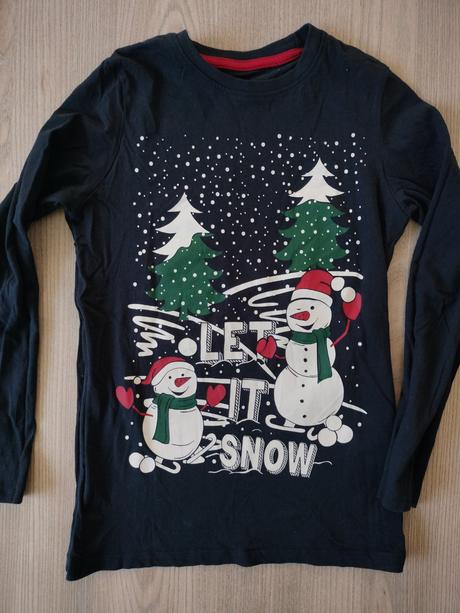 Pepco vianočné tričko snehuliak, pepco,134