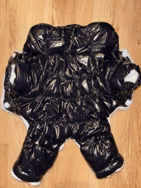 Čierna bunda pre mini psikov xs,