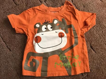 Bavlnené tričko s opicou, 68