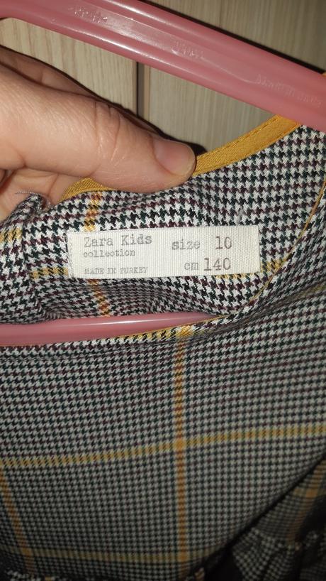 Kárované šaty zara, zara,140