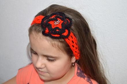 Módne čelenky s kvetom,